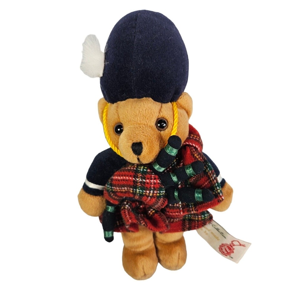 Keel Toys Scottish Piper Bagpipe Kilt Bears of Scotland Plush Stuffed Animal Vtg